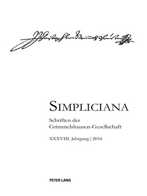 cover image of Simpliciana XXXVIII (2016)